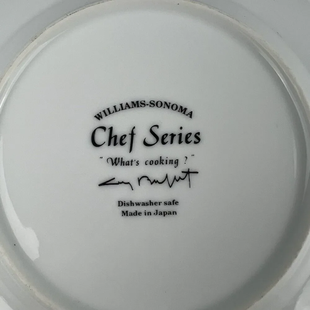 CHEF SERIES Salad Dessert Plate Williams Sonoma Guy Buffet “What’s Cooking”